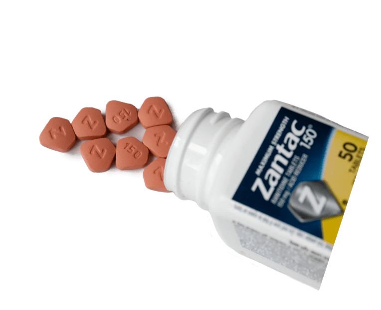 Zantac pill bottle