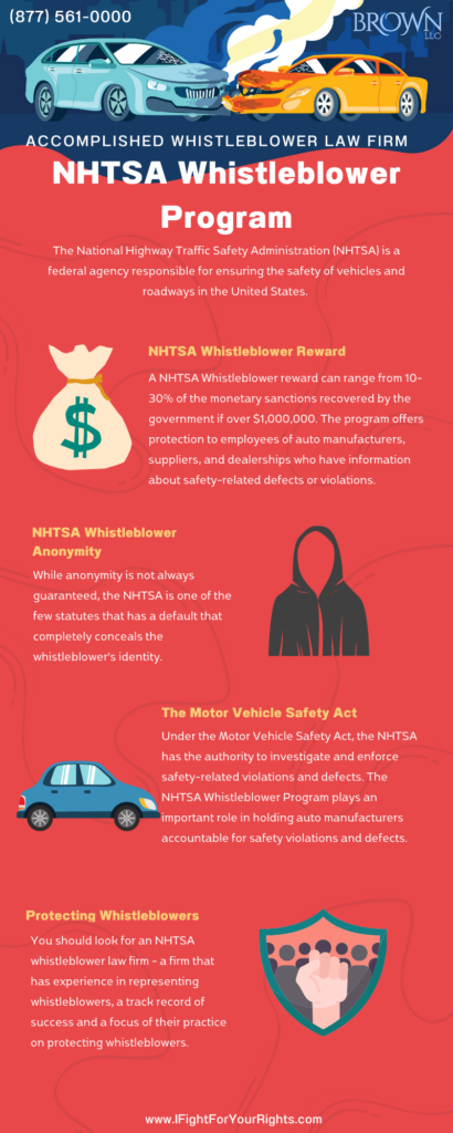 NHTSA whistleblower attorney program