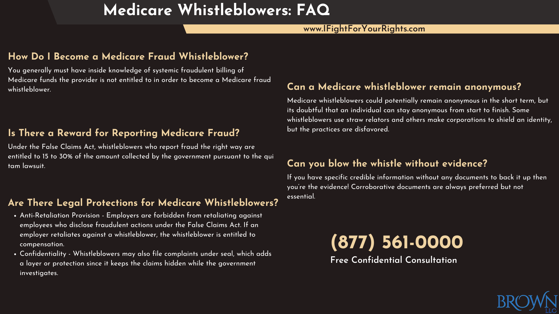 Medicare Whistleblowers FAQ Brown LLC