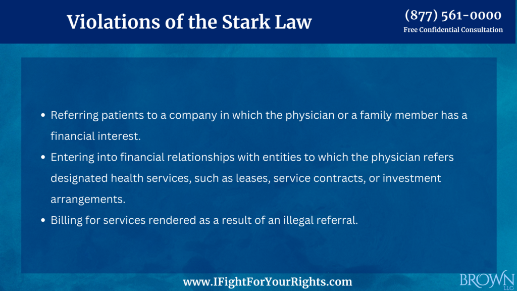 Violations of the Stark Law