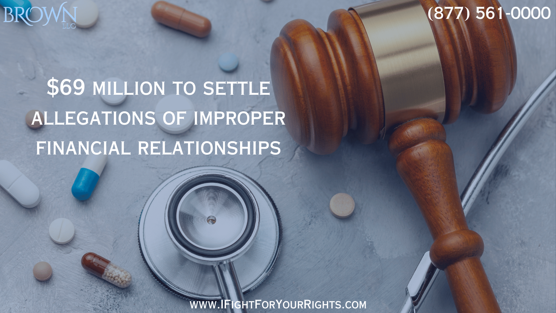 $69 million to settle allegations of improper financial relationships